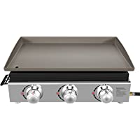 ADREAK 25.6 Inch 3 Burner BBQ Gas Grill Griddle