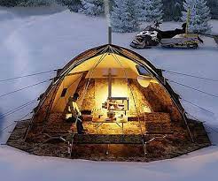 Russian Bear Winter Tent with Stove