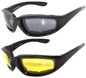 Global Vision Sly Breathable Padded Motorcycle Safety Sunglasses ANSI Z87.1