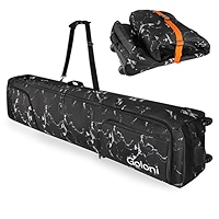Goloni Ski Bag with Wheels, Padded Snowboard Bag for Air Travel